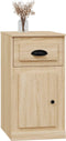 vidaXL - Bijzetkast - met - lade - 40x50x75 - cm - bewerkt - hout - sonoma - eikenkleur