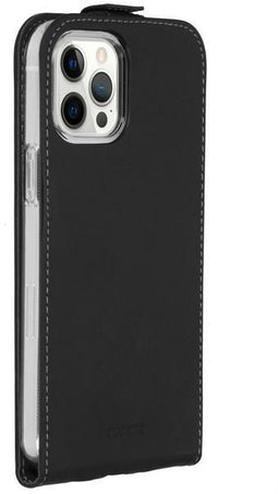 Accezz Flipcase - iPhone 12/iPhone 12 Pro - Schokbestendig met pashouder - Zwart