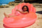 Sunnylife Pool FloatsLuxe Pool Ring Shell Neon Coral