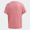 adidas W Core Fav T - Dames Sportshirt - Katoen - Bliss Pink/White - M