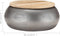 vidaXL - Salontafel - 68x68x30 - cm - massief - mangohout - grijs