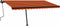 vidaXL - Luifel - vrijstaand - handmatig - uittrekbaar - 450x350 - cm - oranje - bruin