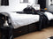 Bopita Floris bedbank 90x200 (excl. bodem) - Mat Zwart