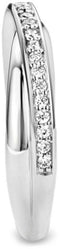 TI SENTO Dames Ring - 925 zilver - Zirconia wit - Maat 18.50 mm / maat 58 - 1953ZI
