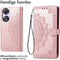 iMoshion Hoesje Geschikt voor Oppo A78 Hoesje Met Pasjeshouder - iMoshion Mandala Bookcase - Rosé Goud