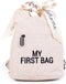 Childhome My First Bag - Kinderrugzak - Teddy Ecru - Zacht & Trendy - Verstelbare Veiligheidsgesp