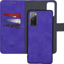 iMoshion Hoesje Geschikt voor Samsung Galaxy S20 FE Hoesje Met Pasjeshouder - iMoshion Uitneembare 2-in-1 Luxe Bookcase - Paars