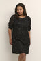 Kaffe Curve KCsally Dress - Dames Jurk A-lijn 3/4 mouwen - Maat M