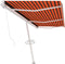 vidaXL - Luifel - vrijstaand - handmatig - uittrekbaar - 600x300 - cm - oranje - bruin