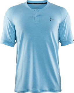 Craft Ride Polo Wielrenshirt - Heren - Goede vochtafdrijvende eigenschappen - Blauw - Maat L