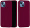 Lunso - Softcase Backcover hoes - Geschikt voor iPhone 13 - Wijnrood