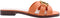 Guess Symo - Slippers - Leer met goudkleurig merkembleem - Oranje (2023)
