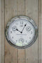 Riviera Maison Wandklok - World Cities Clock - Zilver - 1 Stuks