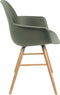 Zuiver Albert Kuip Eetkamerstoelen met armleuning Groen - Set van 2