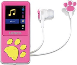 Lenco Xemio-560 - MP3 speler 8GB - Inclusief oordopjes - Roze