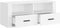 vidaXL - Tv-meubel - 100x35x40 - cm - bewerkt - hout - wit