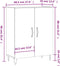 vidaXL - Dressoir - 69,5x34x90 - cm - bewerkt - hout - gerookt - eikenkleurig