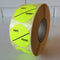Klika - Etiket 35 mm fluor geel VAN VOOR - 20 stuks
