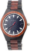 Wave Hawaii Horloge Citizen Miyota Heren 4,5 Cm Hout Zwart/bruin