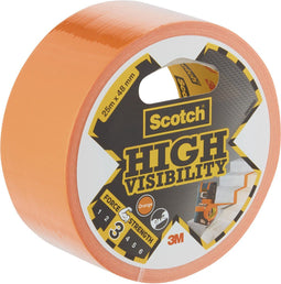 Plakband scotch high visibility 48mmx25m oranje | 6 stuks