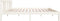 vidaXL - Bedframe - massief - hout - wit - 140x190 - cm