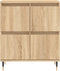 vidaXL - Dressoir - 60x35x70 - cm - bewerkt - hout - sonoma - eikenkleurig