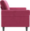 vidaXL - Tweezitsbank - 140 - cm - fluweel - wijnrood