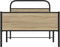vidaXL - Bedframe - zonder - matras - bewerkt - hout - sonoma - eikenkleur - 90x190 - cm