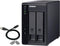 QNAP TR-002 - RAID-uitbreidingsbehuizing - 2 bays SATA-600 USB 3.1 Gen 2 - zwart