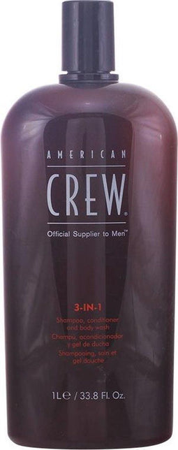American Crew Classic 3-in-1 Shampoo Conditioner & Body Wash - 450 ml- Normale shampoo - Voor Alle haartypes -