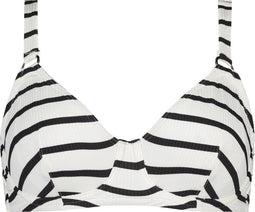 Beachlife Identity - Bikinitop met beugel - Voor grotere cupmaat - Grijs/Wit/Gestreept