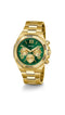 GUESS Equity GW0703G2 - Dameshorloge - 44 MM - Goud Groen