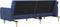 vidaXL - Slaapbank - 2-zits - stof - blauw