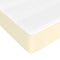 vidaXL - Pocketveringmatras - 90x200x20 - cm - kunstleer - crèmekleurig