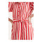 Red striped midi shirt dress - maat XL