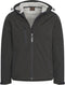 Cappuccino Italia Softshell Hood Jacket - Heren Outdoorjas - Ademend - Zwart - Maat XL