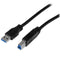 StarTech.com USB 3.0 A-naar-B-kabel - 1 m - gecertificeerd SuperSpeed - Zwart