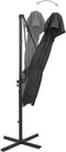 vidaXL - Zweefparasol - met - dubbel - dak - 250x250 - cm - antracietkleurig