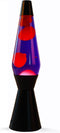 i-Total Lavalamp - Lava Lamp - Sfeerlamp - 40x11 cm - Glas/Aluminium - 30W - Paars met roze Lava - Zwart - XL2342