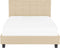 ROCHELLE - Tweepersoonsbed - Beige - 140 x 200 cm - Polyester