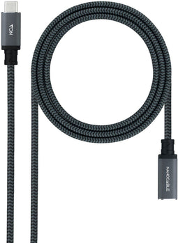 Nanocable 10.01.4500-COMB USB-kabel USB 3.2 Gen 2x2 0,5 m USB C Zwart