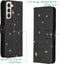 iMoshion Hoesje Geschikt voor Samsung Galaxy S21 Hoesje Met Pasjeshouder - iMoshion Design Softcase Bookcase - Meerkleurig / Stars Gold