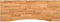 vidaXL - Bureaublad - rechthoekig - 140x60x2,5 - cm - eikenhout - lichtbruin