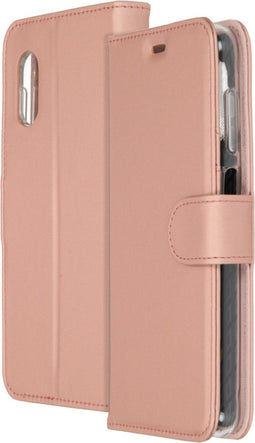 Accezz Hoesje Geschikt voor Samsung Galaxy Xcover Pro Hoesje Met Pasjeshouder - Accezz Wallet Softcase Bookcase - Roze
