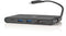 Nedis Dockingstation - 9-in-1 USB-C - 2x USB-C 2x USB 3.0 HDMI VGA Ethernet