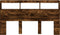 vidaXL - Hoofdbordkast - met - LED-verlichting - 180x17x102 - cm - gerookt - eiken