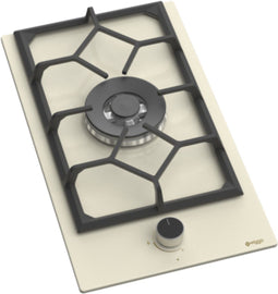Wiggo WH-G331RD(C) - Inbouw Gaskookplaat - Wokbrander 4,6 kW - Crème - 30 cm