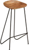 vidaXL - Barkrukken - massief acaciahout - 2 stuks