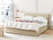 DREUX - Bed met opbergruimte - Beige - 160 x 200 cm - Polyester