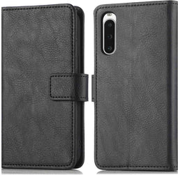imoshion Hoesje Geschikt voor Sony Xperia 10 V Hoesje Met Pasjeshouder - imoshion Luxe Bookcase - Zwart